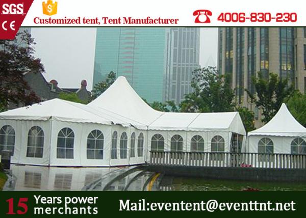 Easy Up High Peak Tent Transparent Glass Window With Wedding Decoration
