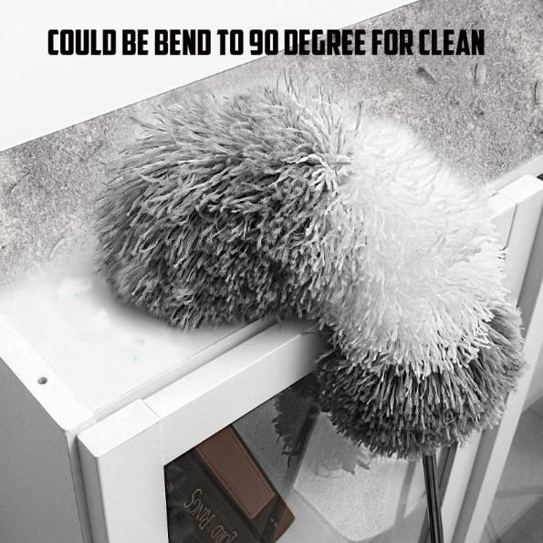 Bendable Head Microfiber Feather Extendable Cobweb Cleaner 80cm-250cm