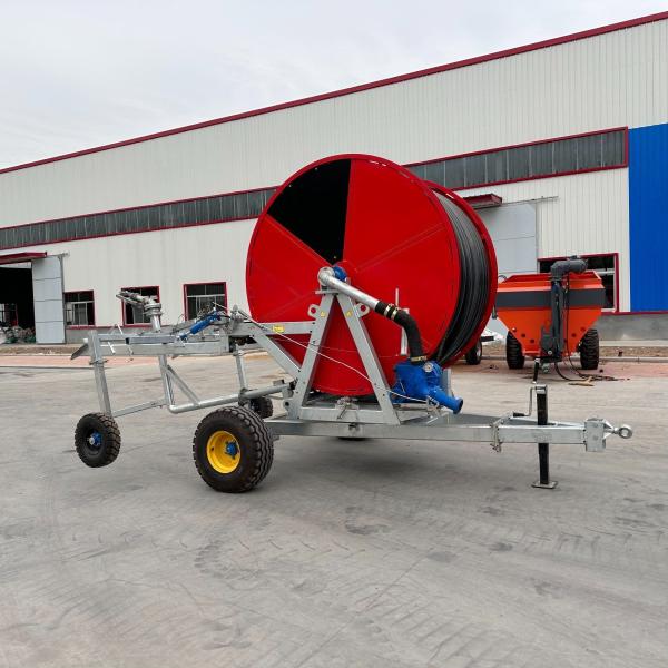 Mobile Control Reel Sprinkler Irrigation Equipment 14-20mm Nozzle Diameter