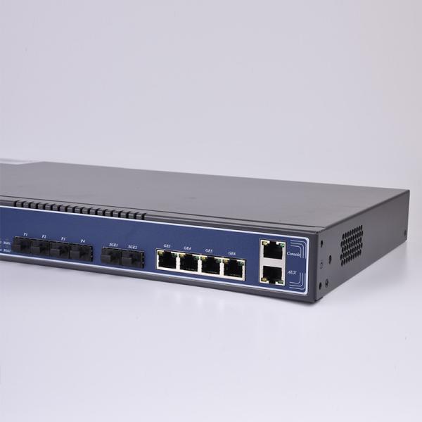 UPLINK FTTH 1U de 10GE SFP+ fibra GPON 4 OLT portuário de 19 POLEGADAS