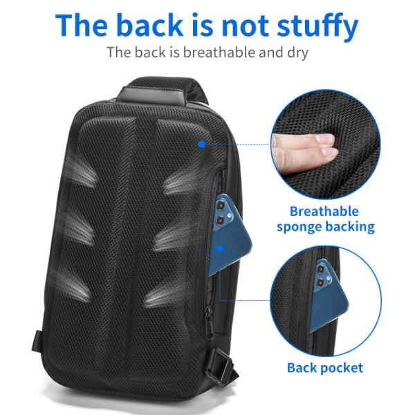 Couleur solide Pour les voyages en plein air, le sac à dos pour hommes, conception multipoche, facile à transporter