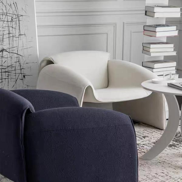 Crab Inspired Design Stylish Fabric Armchair with Wide Seat Spacious