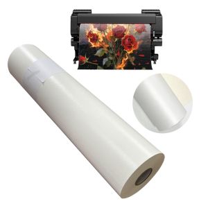 Toile polycoton glacée de qualité supérieure Ultra HD 400 g/m² pour impressions vibrantes à base d'eau