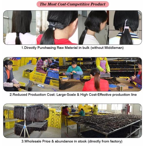 Волосы объемной волны двойного утка бразильские 20 дюймов можно покрасить любому цвету и проутюжить