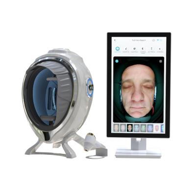 LED Skin Analyzer Machine AI Detection 21.5 Robotic Arm Base Touchscreen PC for Face JP/US/ZA Plug Compatible Commercial Use
