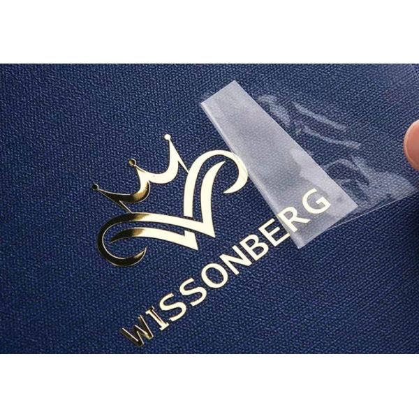 Custom Transparent Logo Trademark PVC Label Sticker High Grade Metal Separation