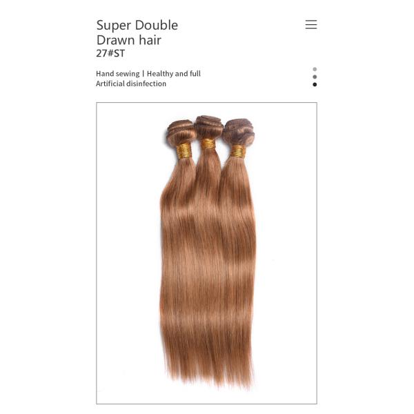 20inch 50.8cm Color 27 Bundles Honey Blonde Human Hair Bundles