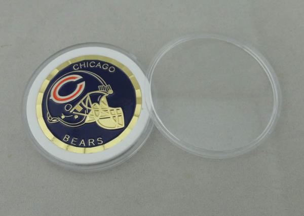 Souvenir Gold Plating Personalized Coins Soft Enamel 4.0 mm Thickness