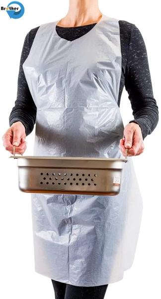 Disposable PE Apron Clear Blue Green Yellow Colors for Cleaning
