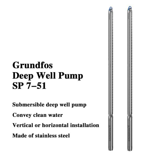 110 Volt Stainless Steel Grundfos Submersible Deep Well Pump Centrifugal Pump