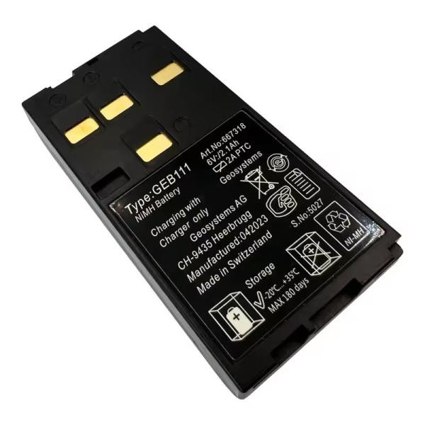 GEB111 Batería para el TPS TC RCS GS SR Serie DINA03 10 Electrónica para la medición del nivel NI-MH 6V 2100mAh