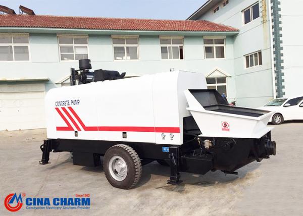 40m3/H Portable Truck Trailer Mounted Concrete Pump Diesel Engine
