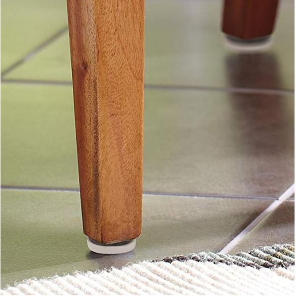 Anti Slip Plastic Furniture Glides Zinc Plated Chair Glider With Screw