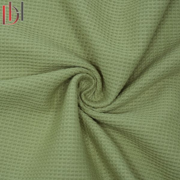 65% Polyester 35% Cotton Poplin Waffle Fabric 250gsm Breathable Wicking Fabric