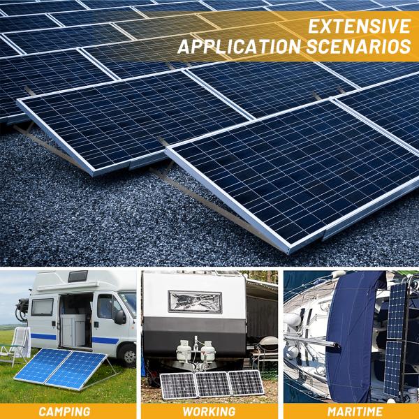 Triangle Adjustable Solar Panel Roof Mounting Brackets with Easy Installation Support