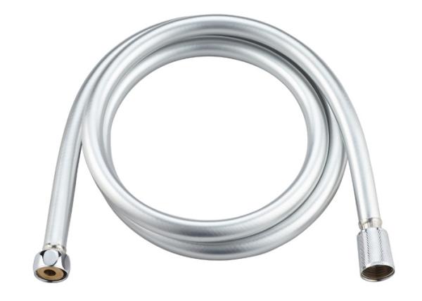 Leyou Silver PVC Shower Hose , 150cm High Pressure Shower Hose 1/2 Connector