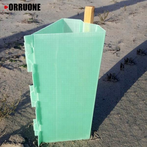 Proteção contra pragas de revestimento de árvores de plástico ondulado plano