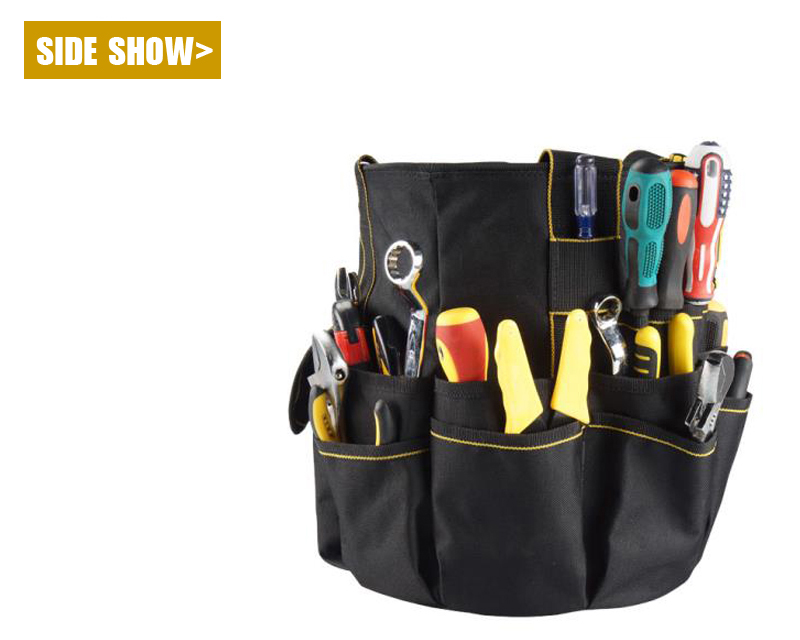 Waterproof Double Oxford Soft Handle Bucket Bag Tools Barrel Bag Tool Bucket Truck