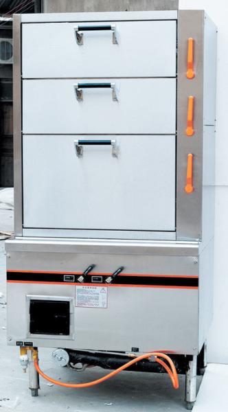 Navio bonde comercial de 3 portas completamente/navio de aço inoxidável 900 * 820 * 1850mm do gás