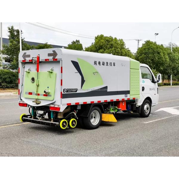 Electric 4x2 Dongfeng High Pressure Jet Water Road Washing and Sweeping Truck with Vacuum Road Sweeper