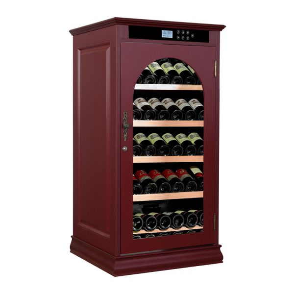 Smart Digital Temperature Control Wooden Wine Cooler Cabinet with 6 Shelves and Premium Wood Construction