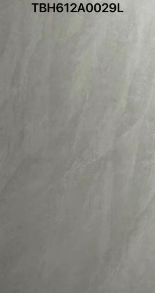 Gray Polished Glazed Tiles 600x1200mm Indoor Floor Wall Panels