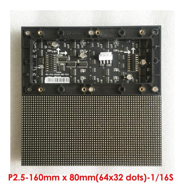 Flexible P2.5 Indoor LED Display Module 128x64 64x64  Rental Fixing FCC CCC Approved