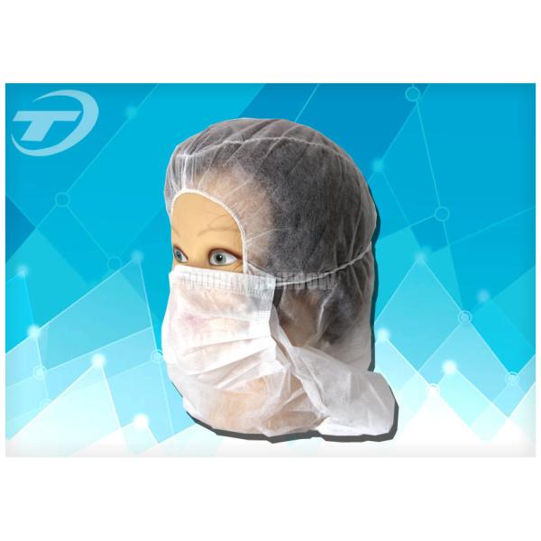 Disposable Nonwoven Astronaut Hat With 3ply Earloop Face Mask