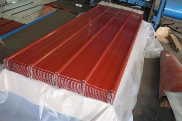 Pre - Painted Galvanized Steel Building Roof Tiles / Zinc Coating Roof Sheet For Warehouse