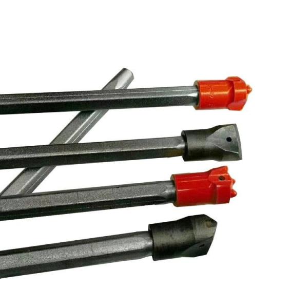 Hexagonal Tapered Drilling Tools Top Hammer Drill Rods For Quarrying
