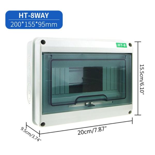 HT-5 8 12 15 18 24 Way Electrical Enclosure Distribution Plastic Switch Box IP65 Waterproof