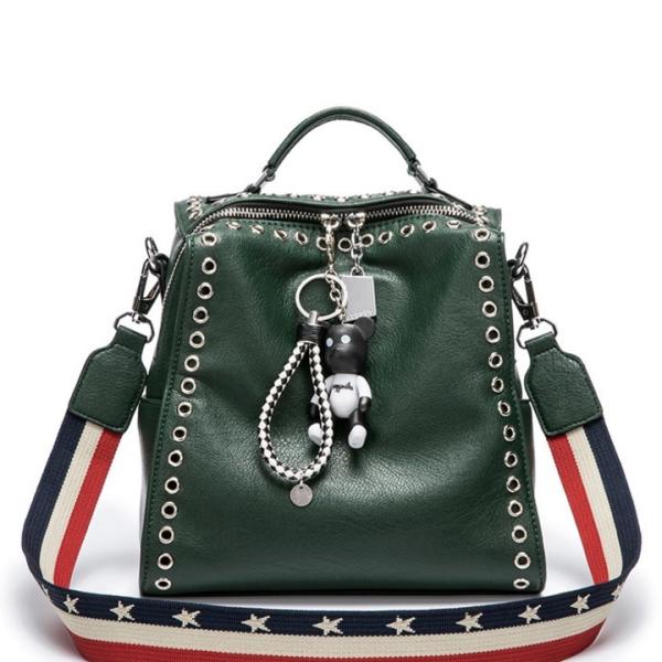 Rivet Backpack PU Leather Shoulder Bags for Lady Fashion Outdoor Package