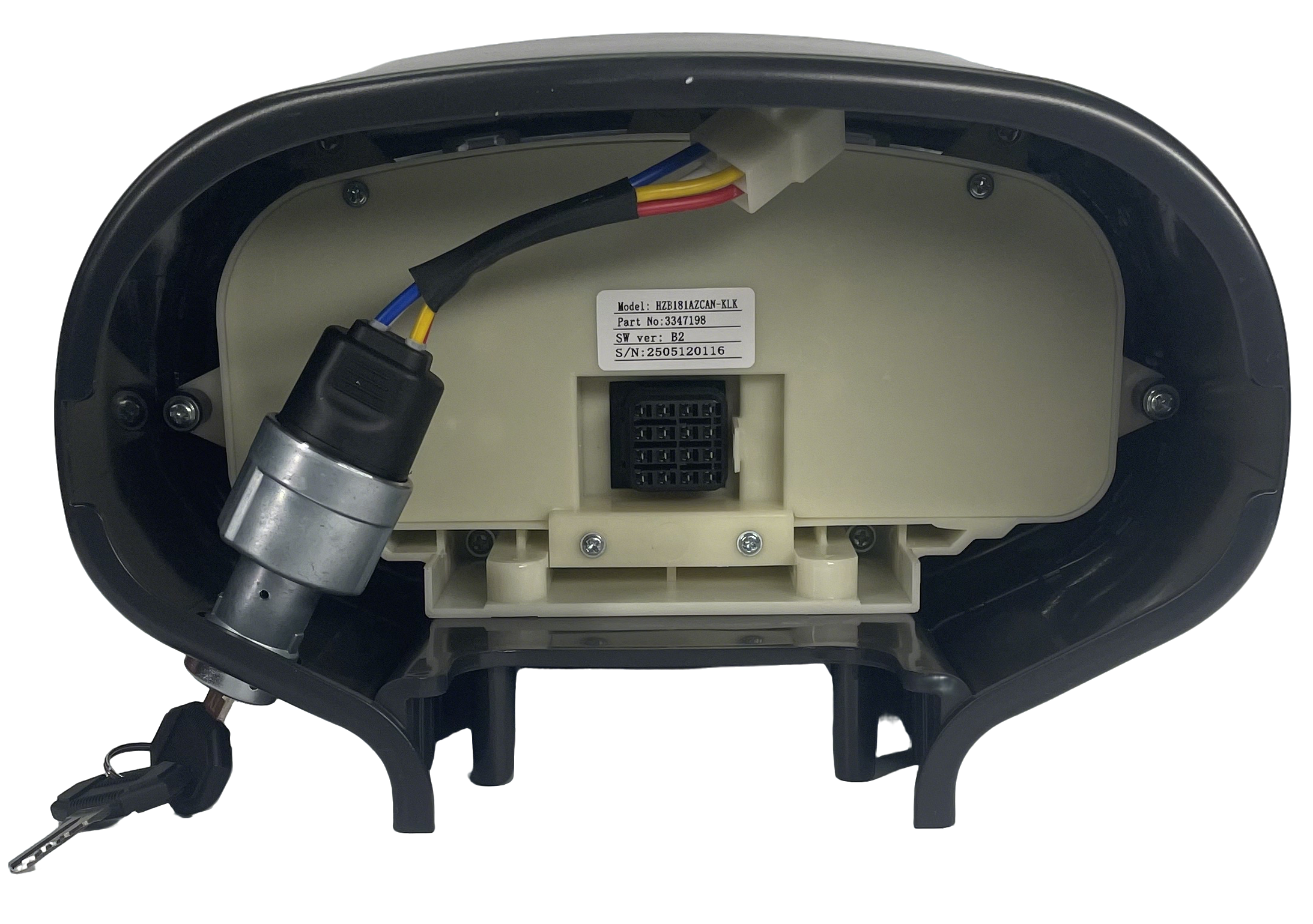 Combined dashboard with front-mounted digital display for forklifts. High-definition digital display for forklift combination dashboard. Special dashboard for internal combustion forklifts