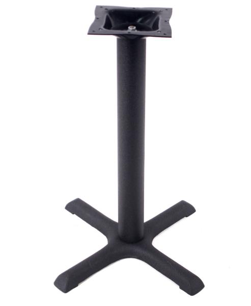 Restaurant Table base Cross Table leg  Black Powder Coat Cast Iron Hospitality Furniture