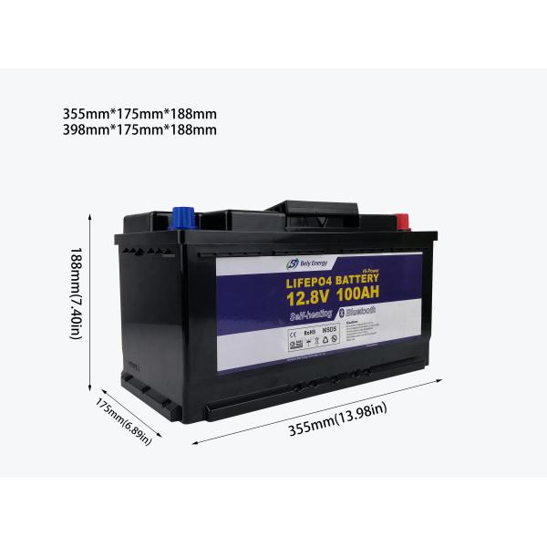 Батарея лития UPS 12V 100AH LiFePO4 караванов с нагревающими элементами Bluetooth