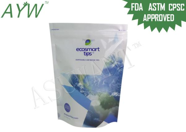FDA Food Safe Dental Stand Up Zipper Bags For Disposable Air Water Tips