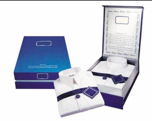 T-Shirt Box , CMYK Colors Cardboard Box Packaging For Textile T-shirt