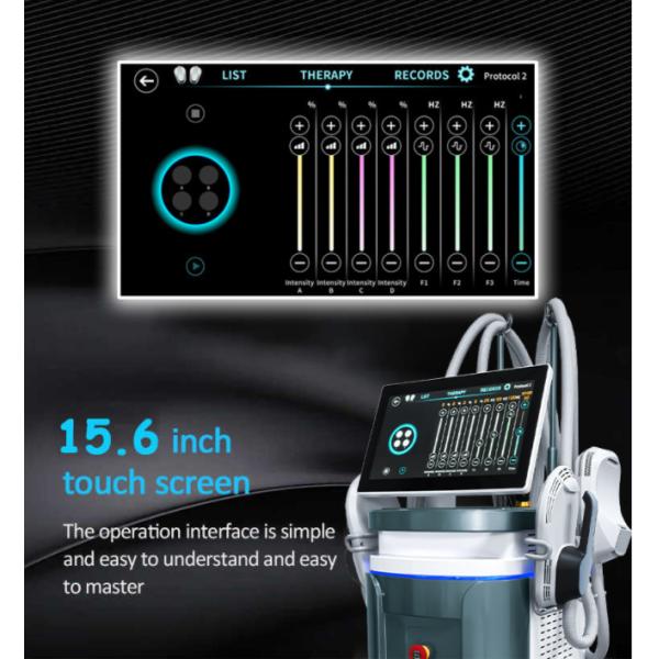 4 Handles EMS Slimming Rf Machine Reduce Fat Build Muscle Skin Tightening