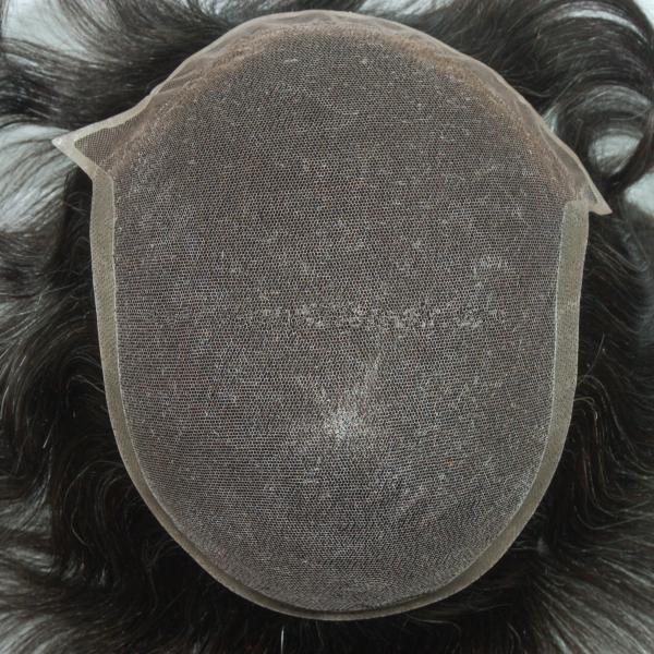 Perruque pour cheveux humains noirs naturels personnalisés avec une densité de 120%