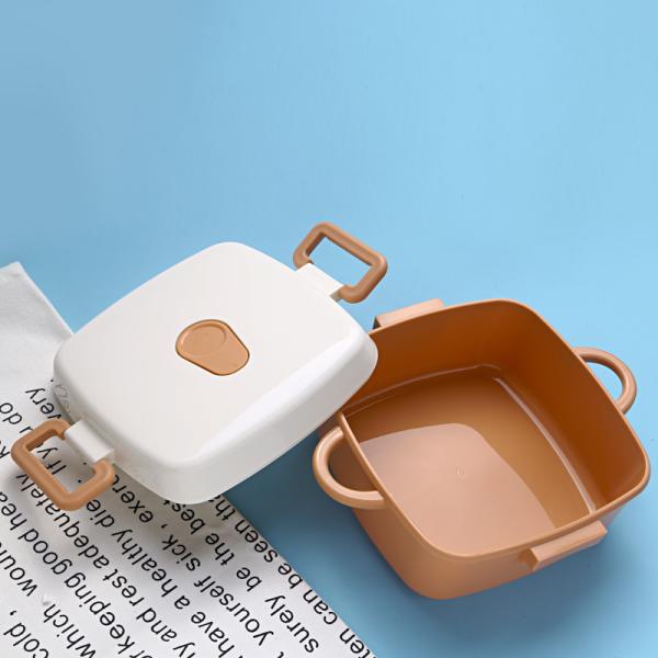 21*17.8*8.5cm Kids Plastic Bento Boxes With Vent