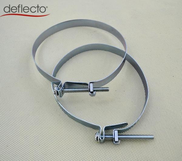 4 Air Vent Kit Aluminum Semi Rigid Flexible Air Duct 2 Clamps HVAC Parts Accessory