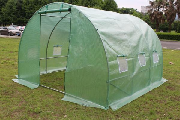 New  Design iron double door arch greenhouse，garden balcony vegetable insulation shed greenhouse， ice proof rain proof