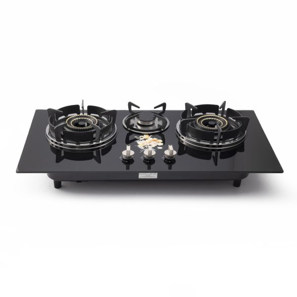 New Design Tempered Glass Built in Gas Hob OEM ODM 2 Or 3 Burners Kitchen Factory