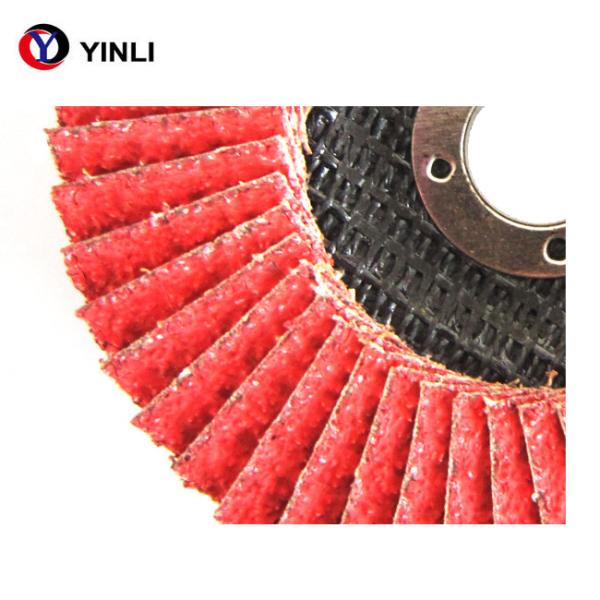 Tipo cerâmico industrial revestimento protetor de Grit Flap Disc T27 da faixa 40 da fibra de vidro