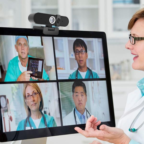 Rotatable 4k Full HD 1080p Autofocus Webcam For PC