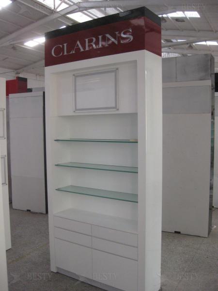 Brand Wooden Cabinet for Cosmetics Showroom with LED Lightings