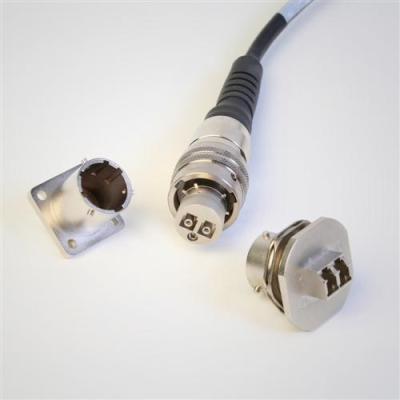 Baseado no tipo N PTLC RF coaxial conector de fibra óptica cabo de correção, cabo de resistência ao fogo