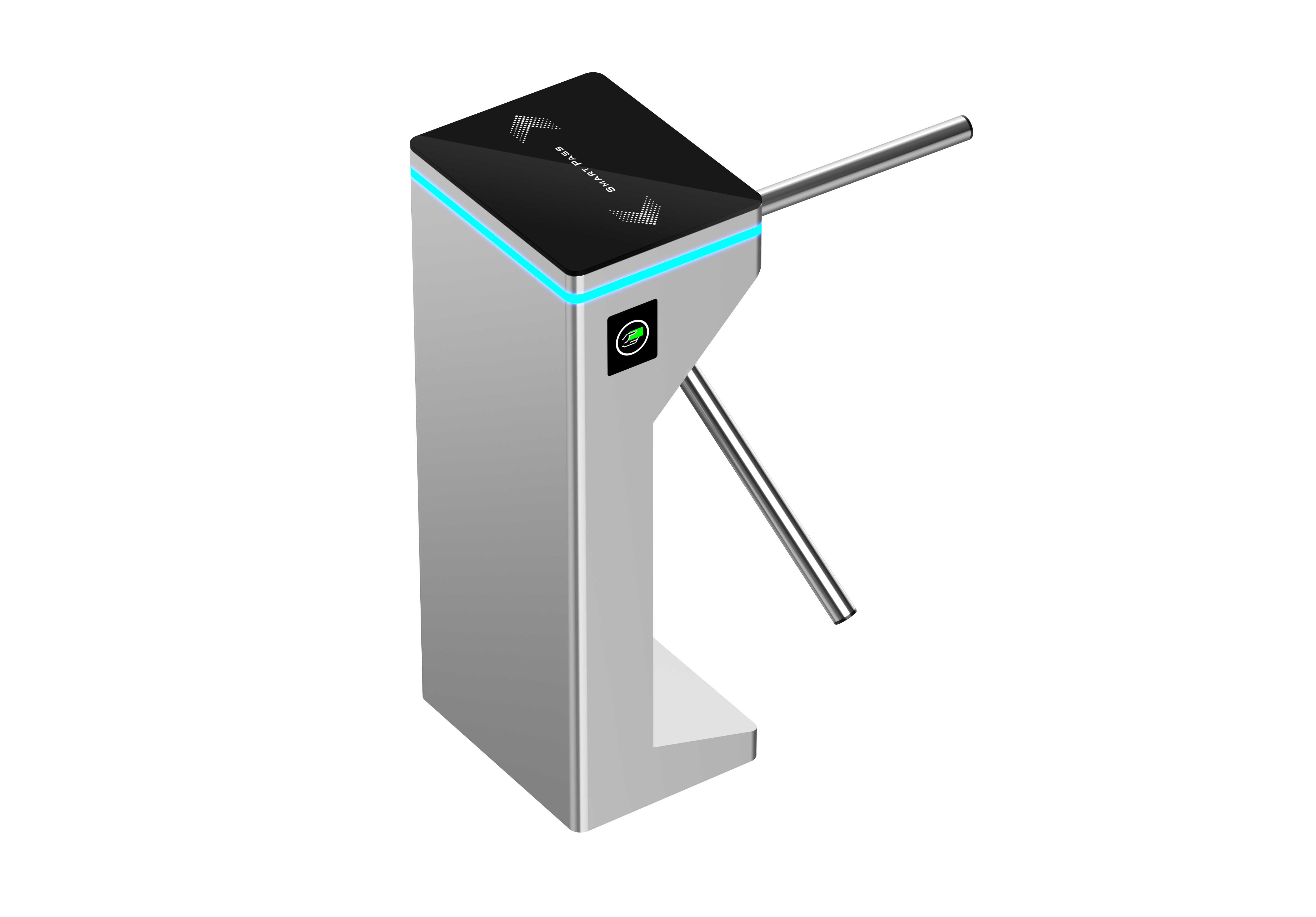 Hot Sale Transit Entrance Exit Speed Swing Turnstiles Gate Rfid Card Access Control One Side Locked Gym Tripod Turnstiles