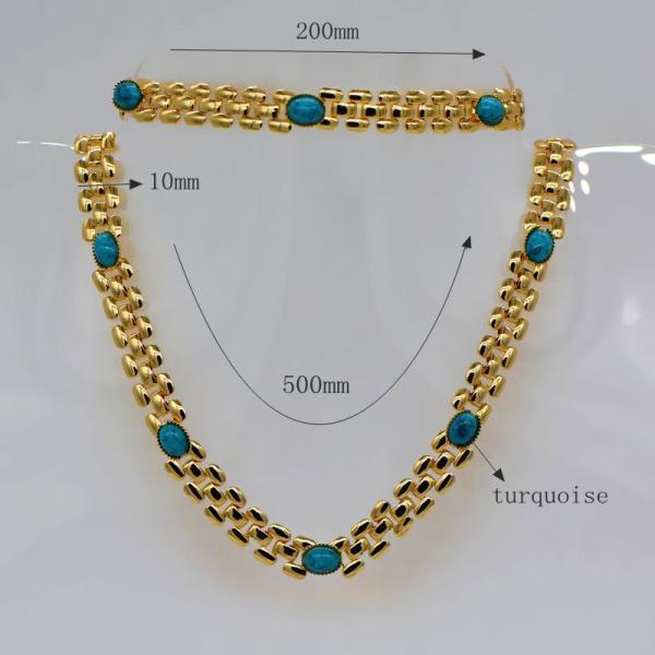 Korean Fishbone chain New Trendy Suitable for men and women Jewelry 18K Real Gold Plated