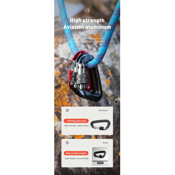 Скалолазание крючок тяжелое оборудование из нержавеющей стали прочный дизайн скалолазание